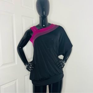 Black One Shoulder Blouse